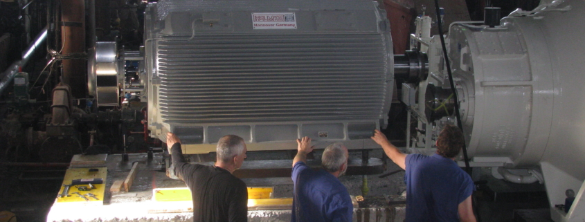 Jorge plaatsen elektromotor